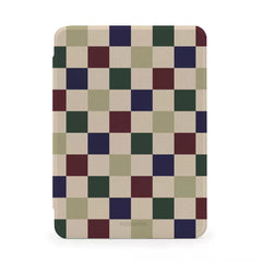 Kobo Clara Color / Black & White Checkered Green E-Reader Case -