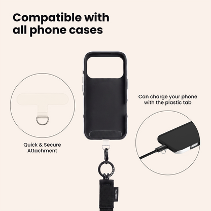 Crossbody Phone Strap Black