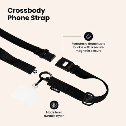 Crossbody Phone Strap Black