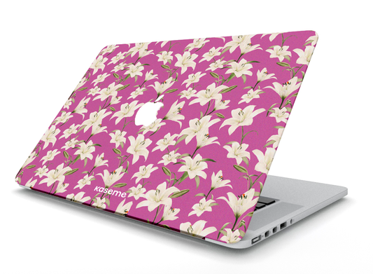 Eleanor Raspberry MacBook Skin