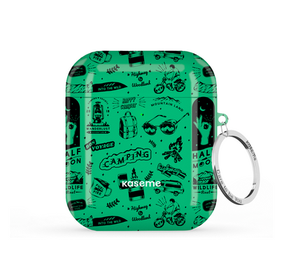 Escapade Green Airpod Case