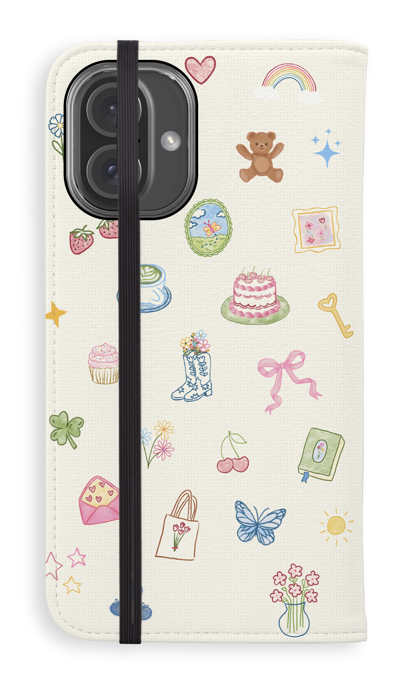 Folio Case iPhone 15 Plus Poetry Folio Case -