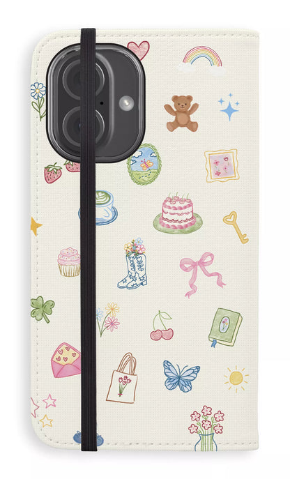 Folio Case iPhone 16 Poetry Folio Case -