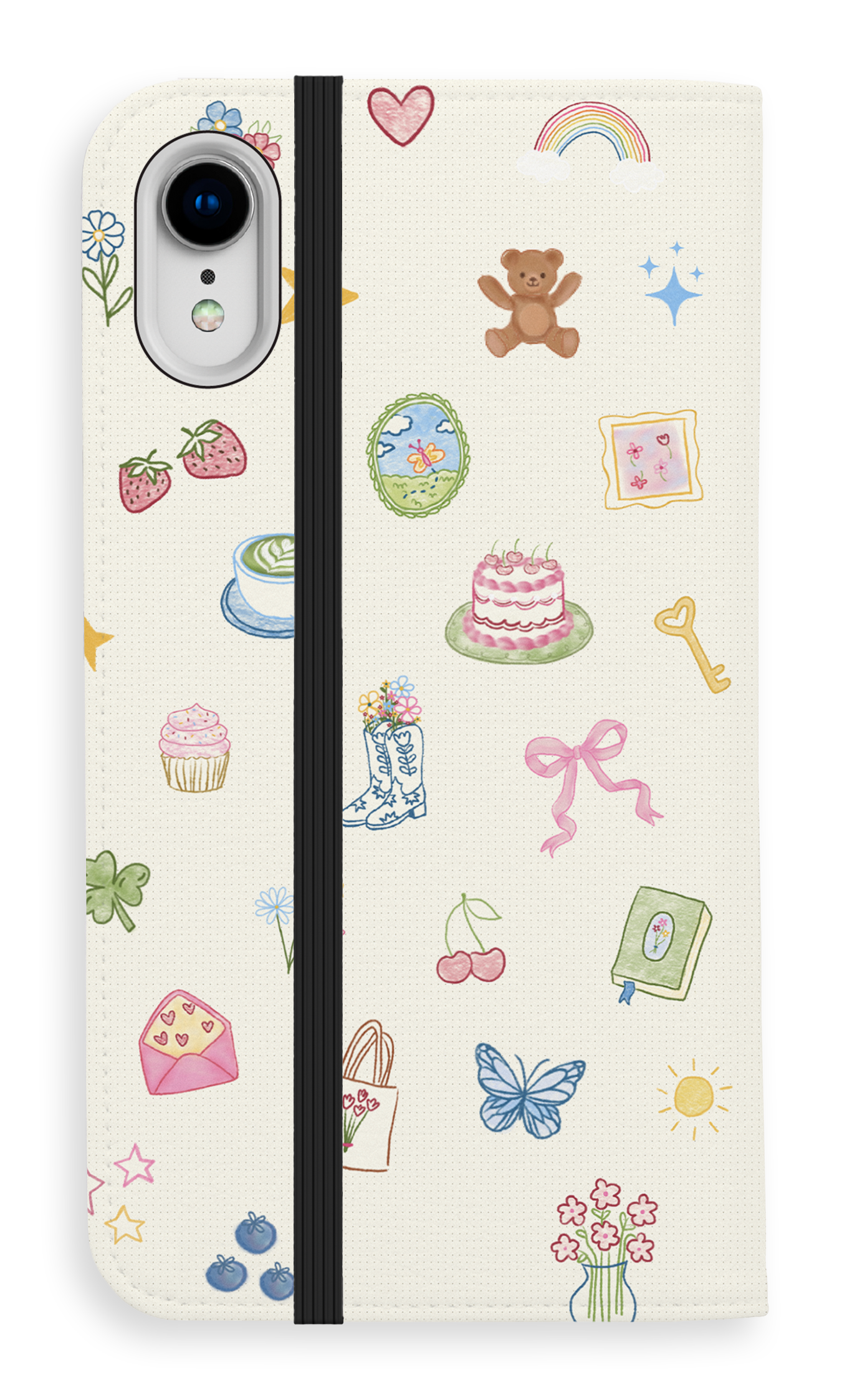 Folio Case iPhone XR Poetry Folio Case -