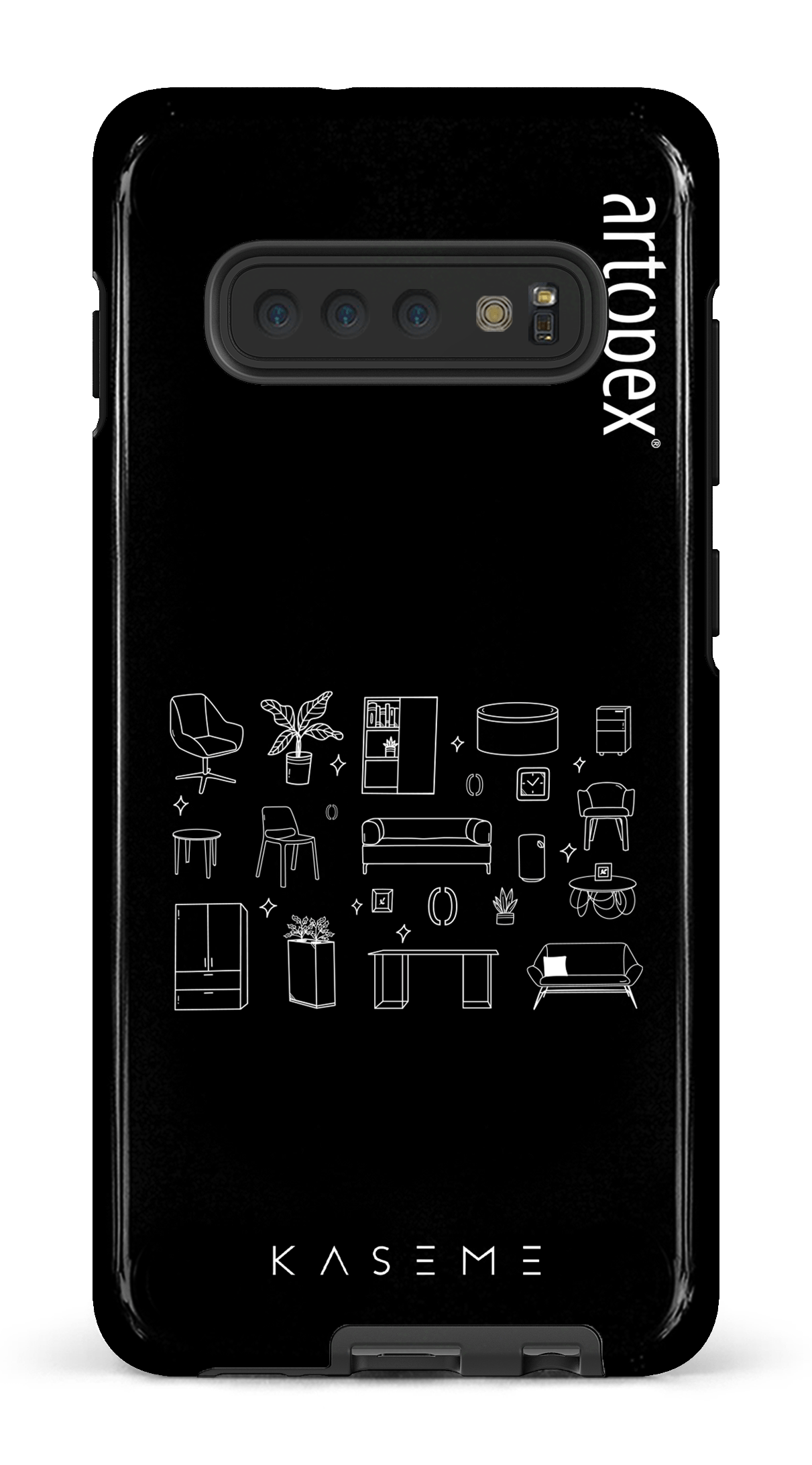 Galaxy S10 Plus Tough L'essentiel noir par Artopex -