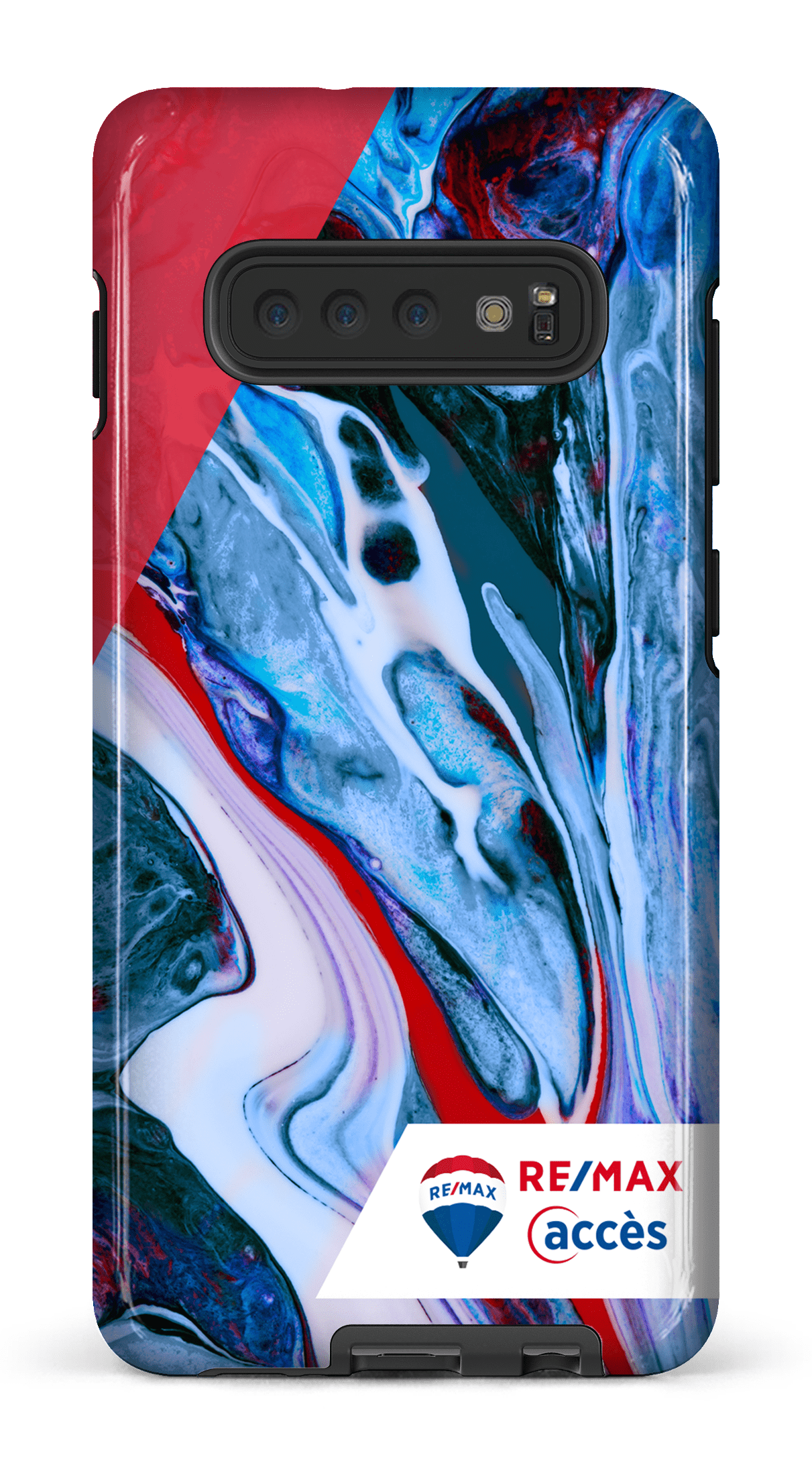 Galaxy S10 Plus Tough Peinture marbrée claire -