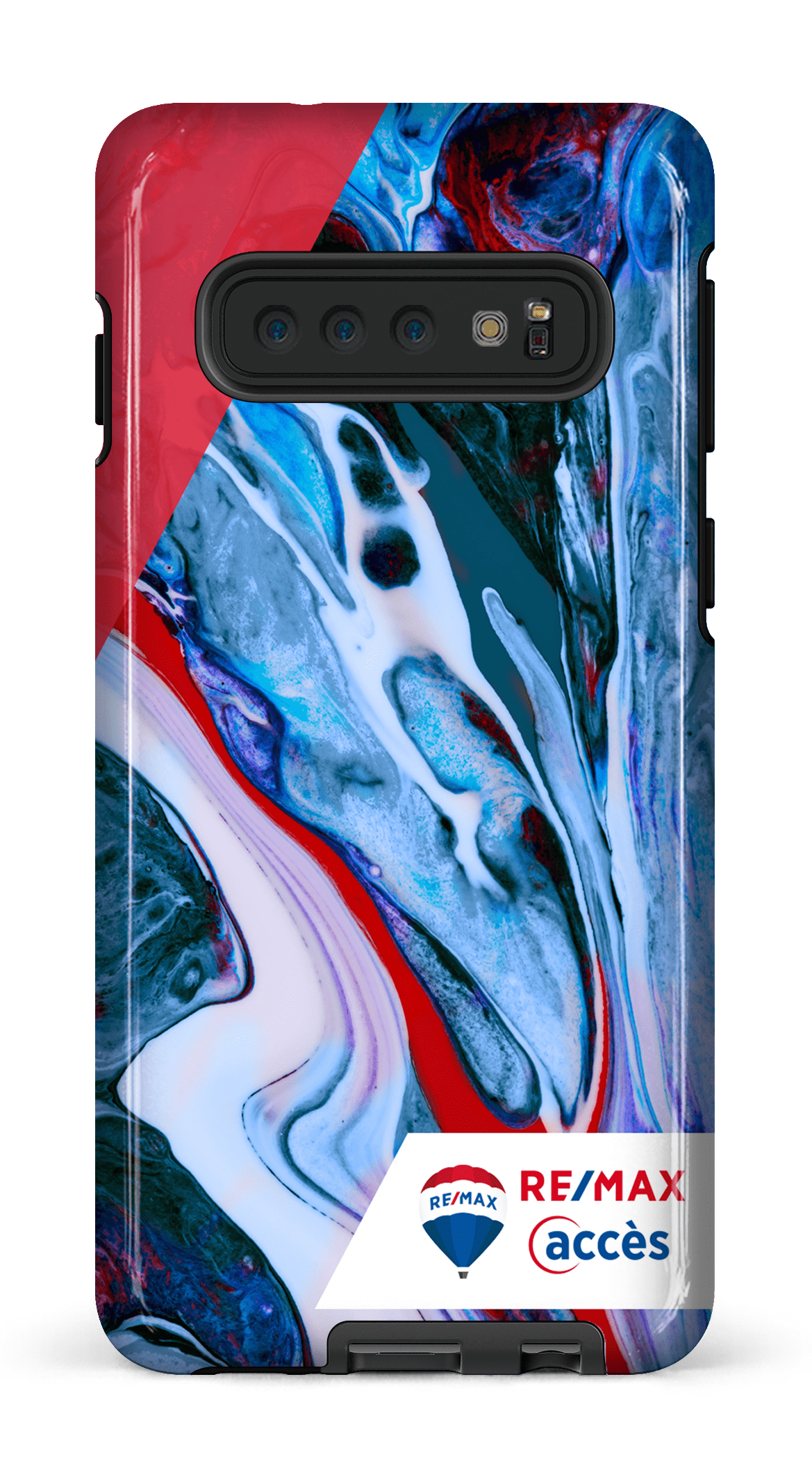 Galaxy S10 Tough Peinture marbrée claire -