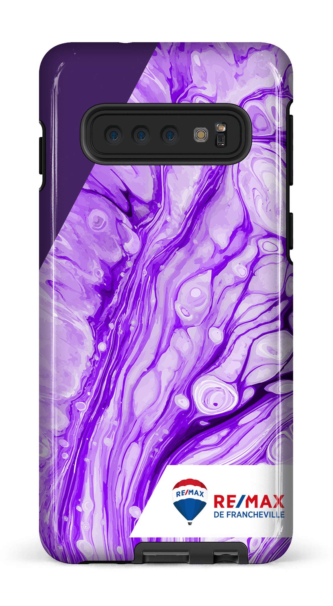 Galaxy S10 Tough Peinture marbrée claire violette de Francheville -