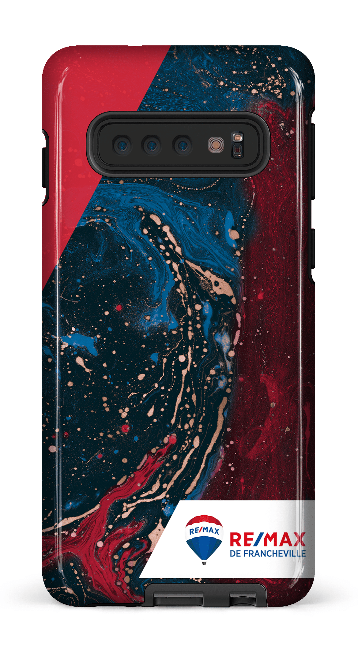 Galaxy S10 Tough Peinture marbrée sombre de Francheville -