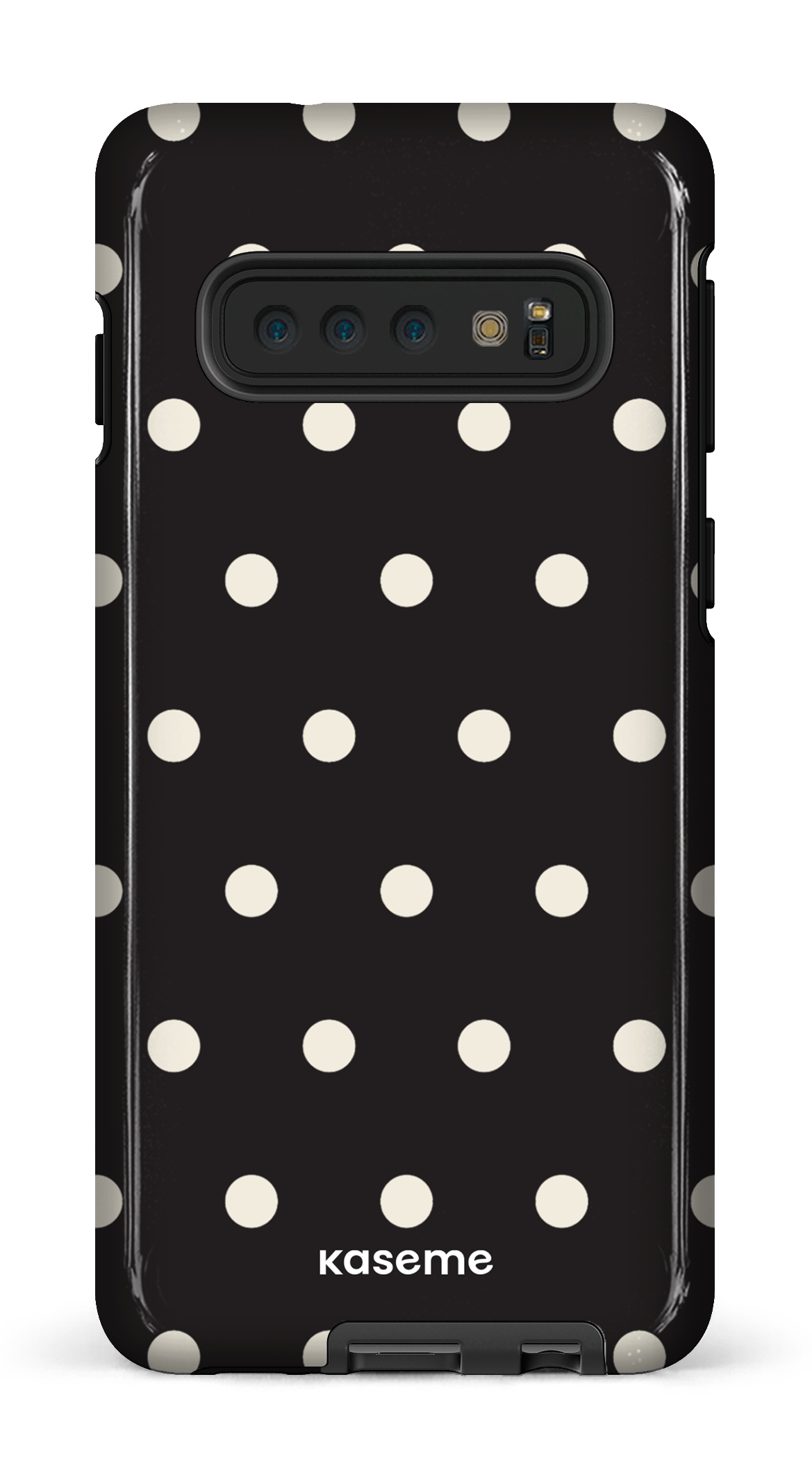 Galaxy S10 Tough Polka Black -