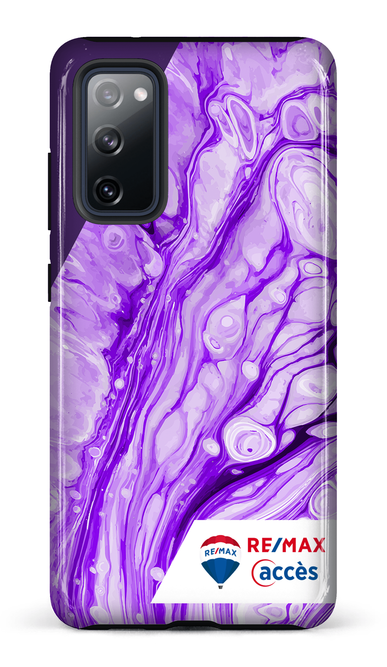 Galaxy S20 FE Tough Peinture marbrée claire violette -