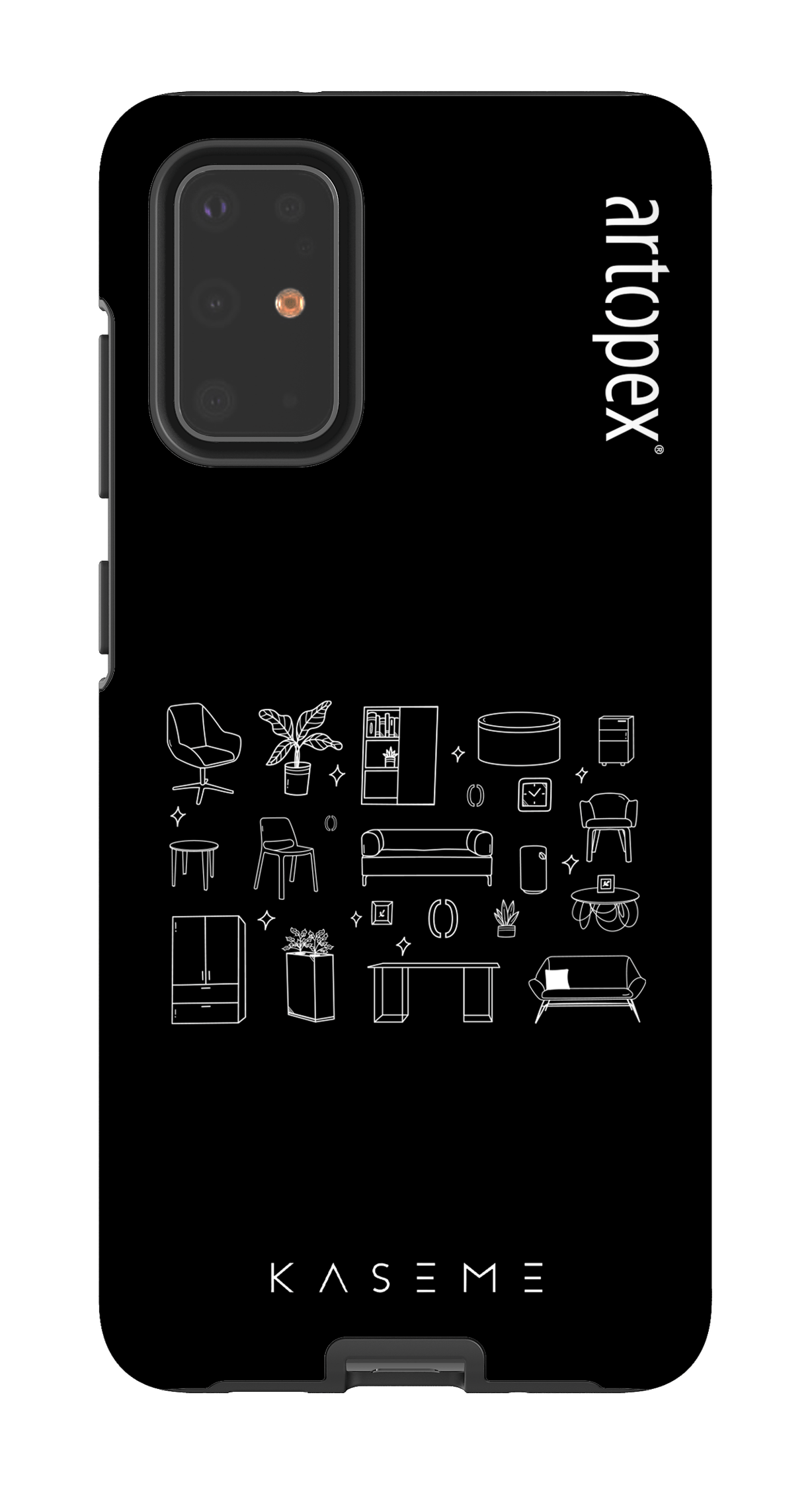 Galaxy S20 Plus Tough L'essentiel noir par Artopex -