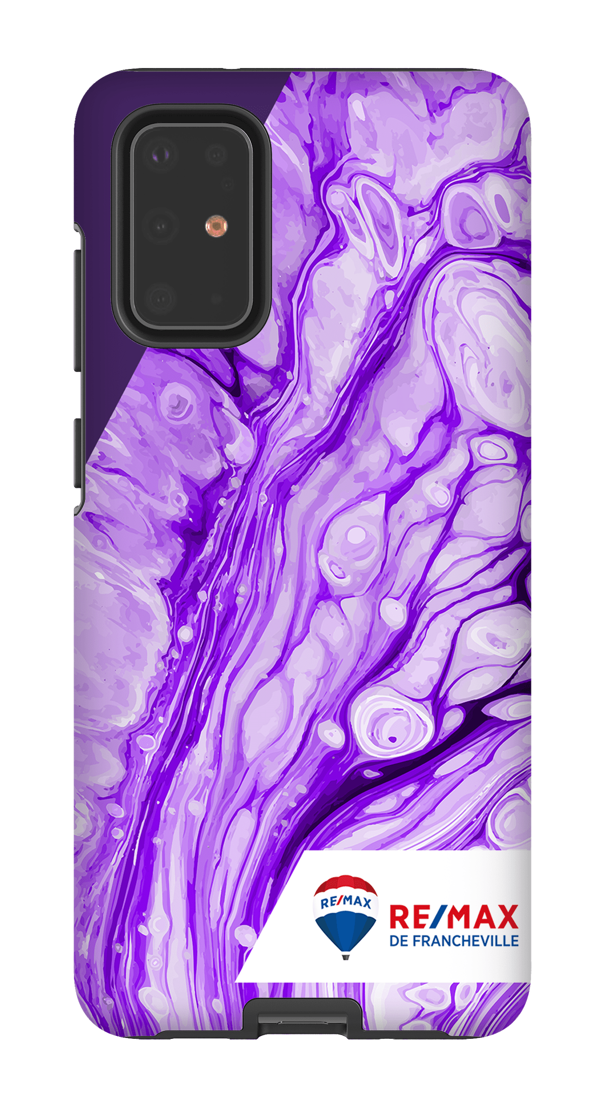 Galaxy S20 Plus Tough Peinture marbrée claire violette de Francheville -