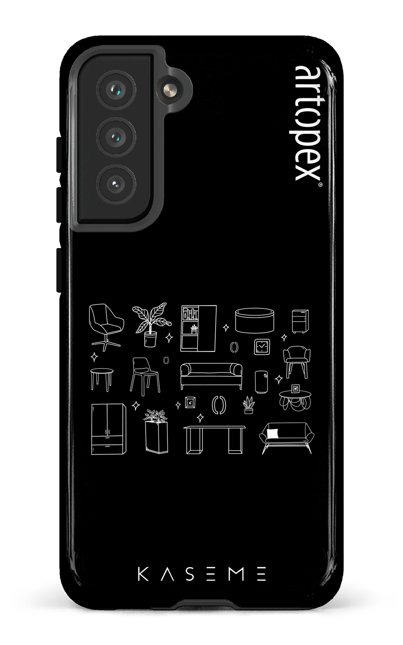 Galaxy S21 FE Tough L'essentiel noir par Artopex -