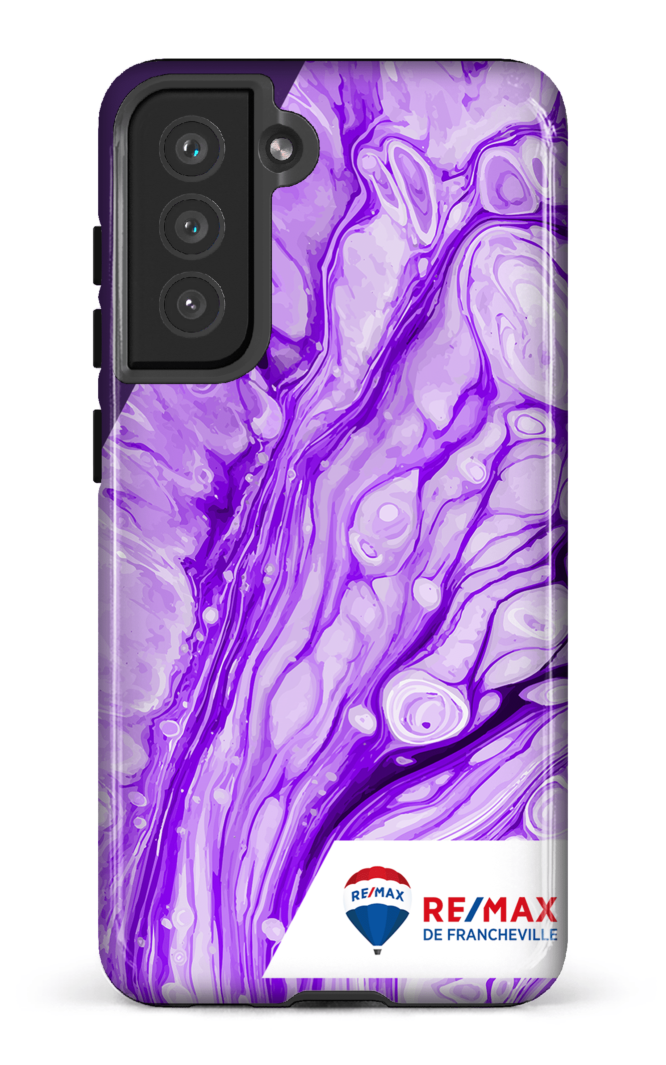 Galaxy S21 FE Tough Peinture marbrée claire violette de Francheville -