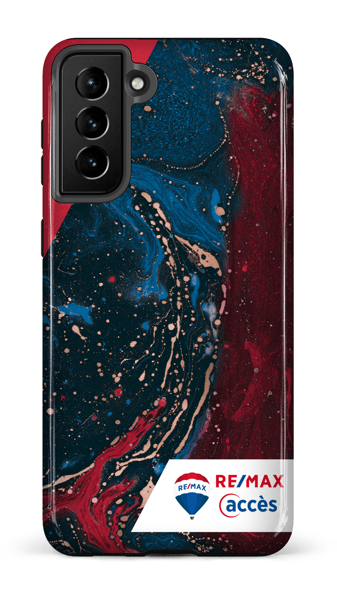 Galaxy S21 Plus Tough Peinture marbrée sombre -