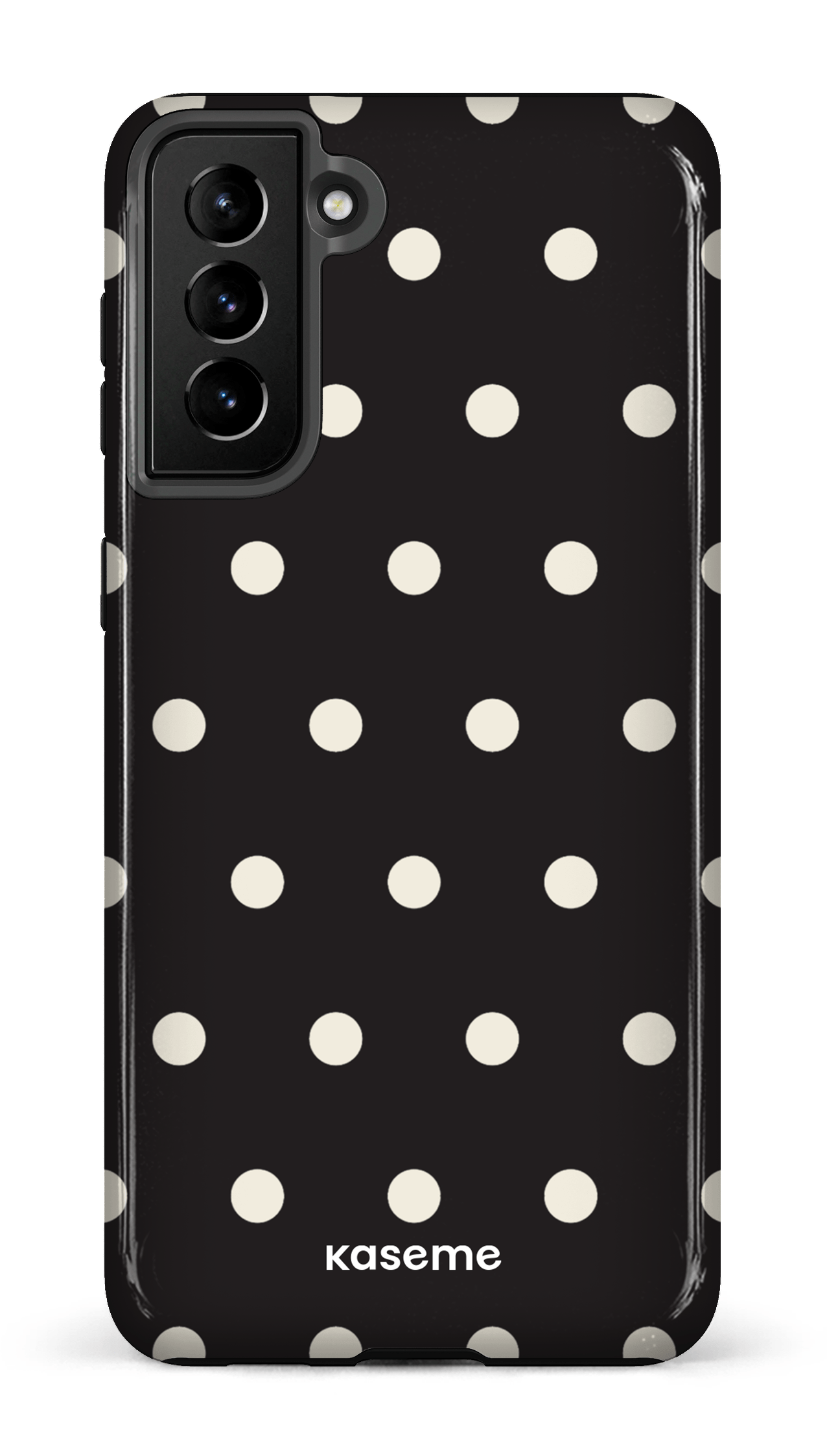 Galaxy S21 Plus Tough Polka Black -