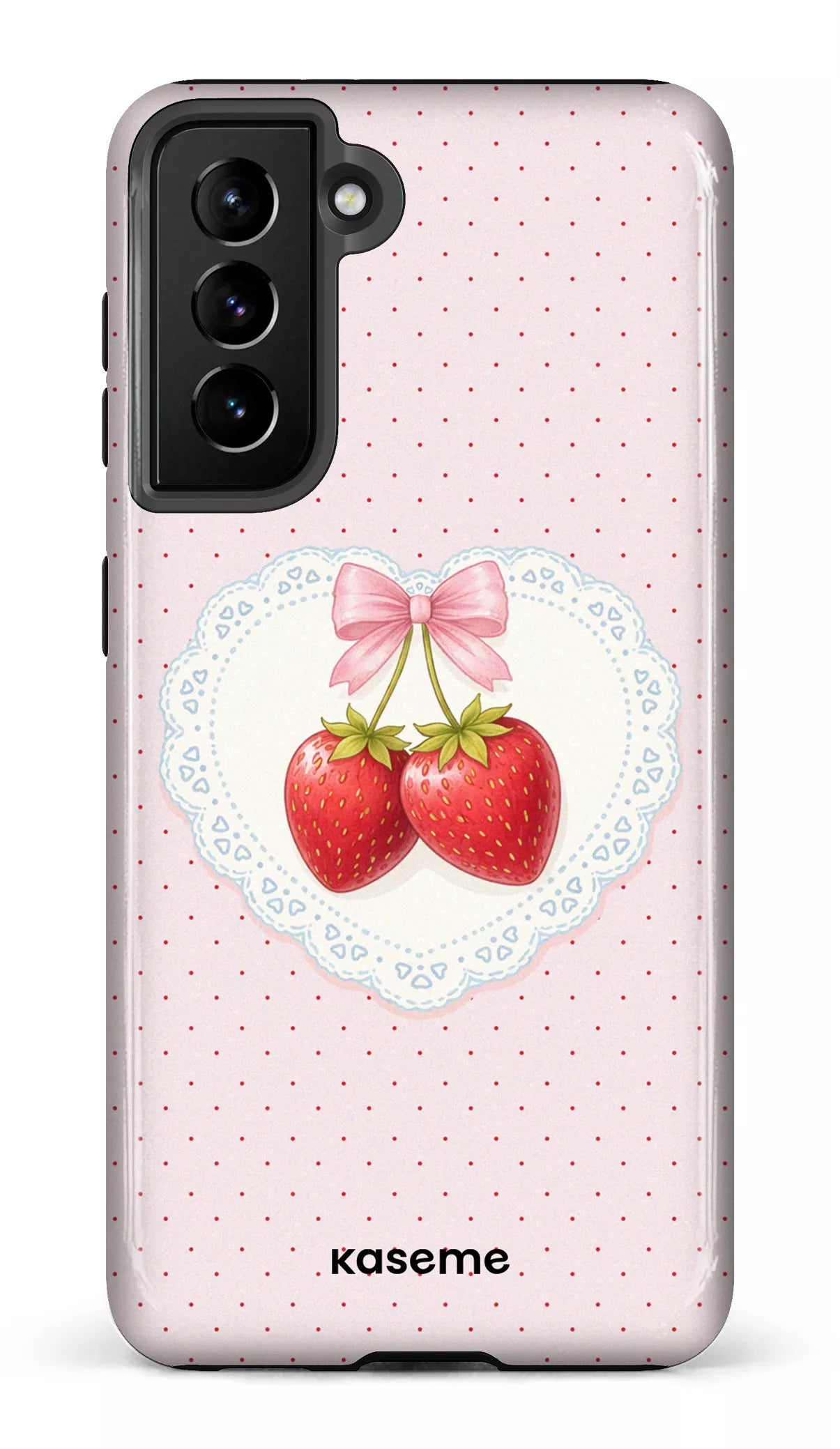 Galaxy S21 Tough Fresa Lace Pink -