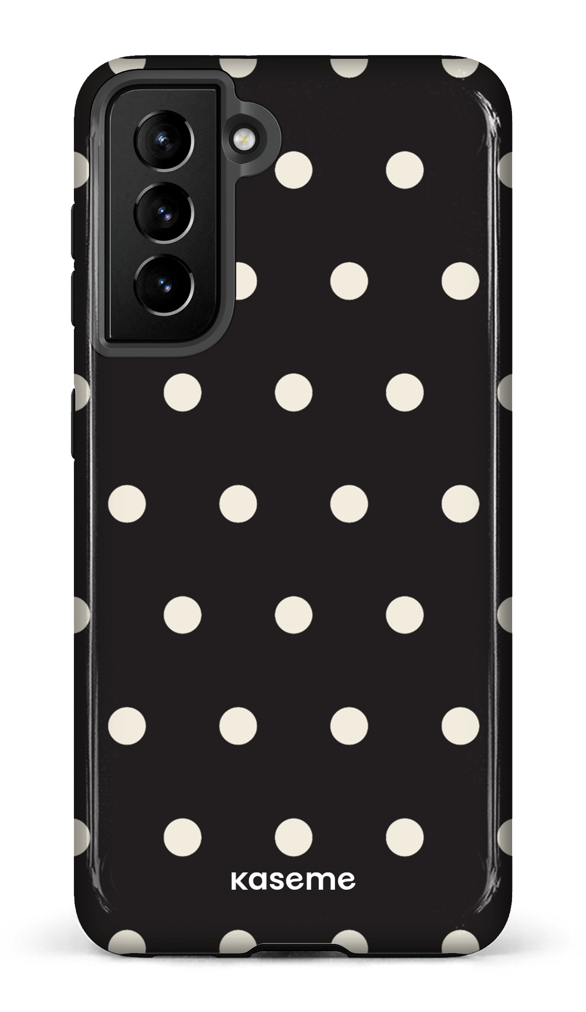 Galaxy S21 Tough Polka Black -