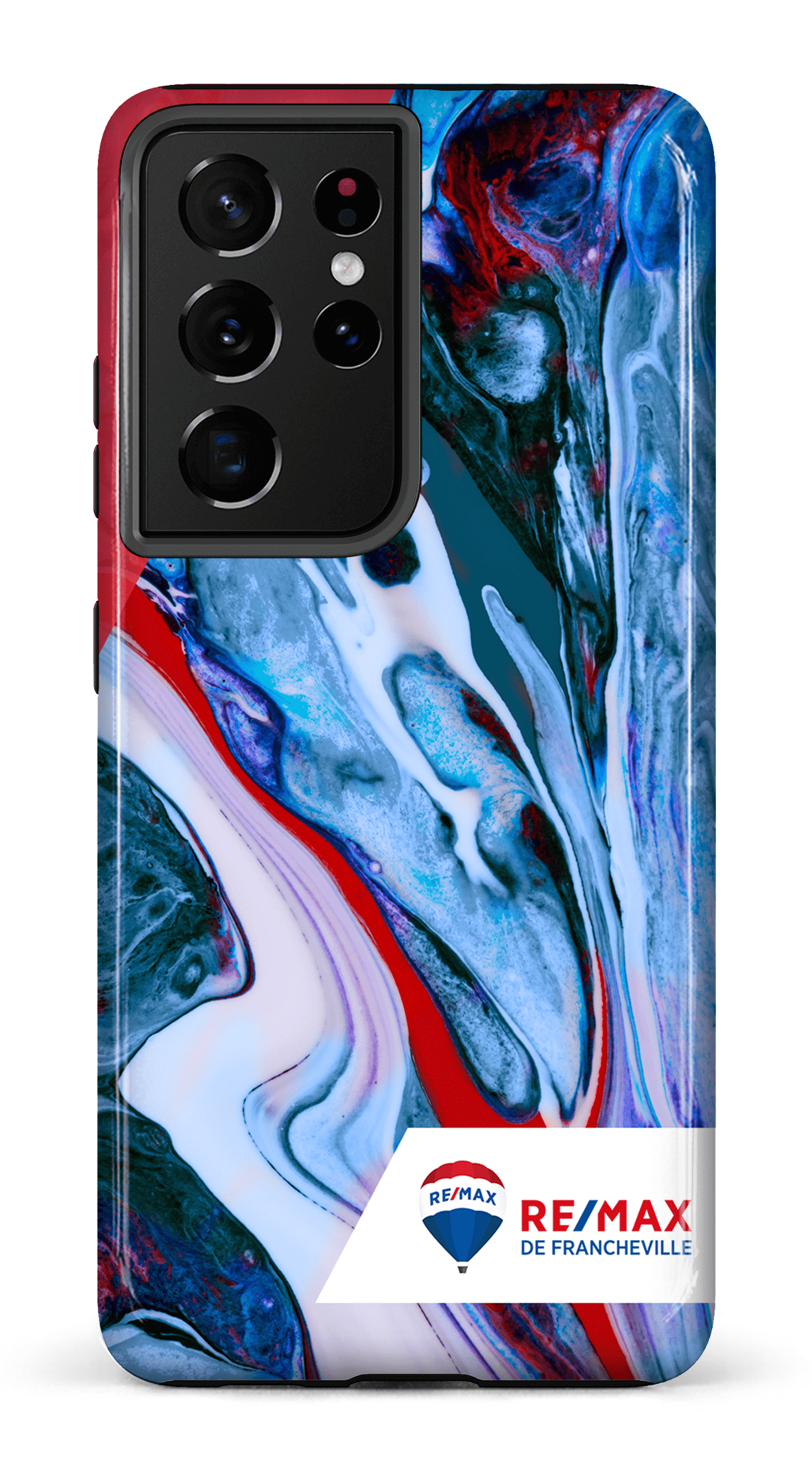 Galaxy S21 Ultra Tough Peinture marbrée claire de Francheville -