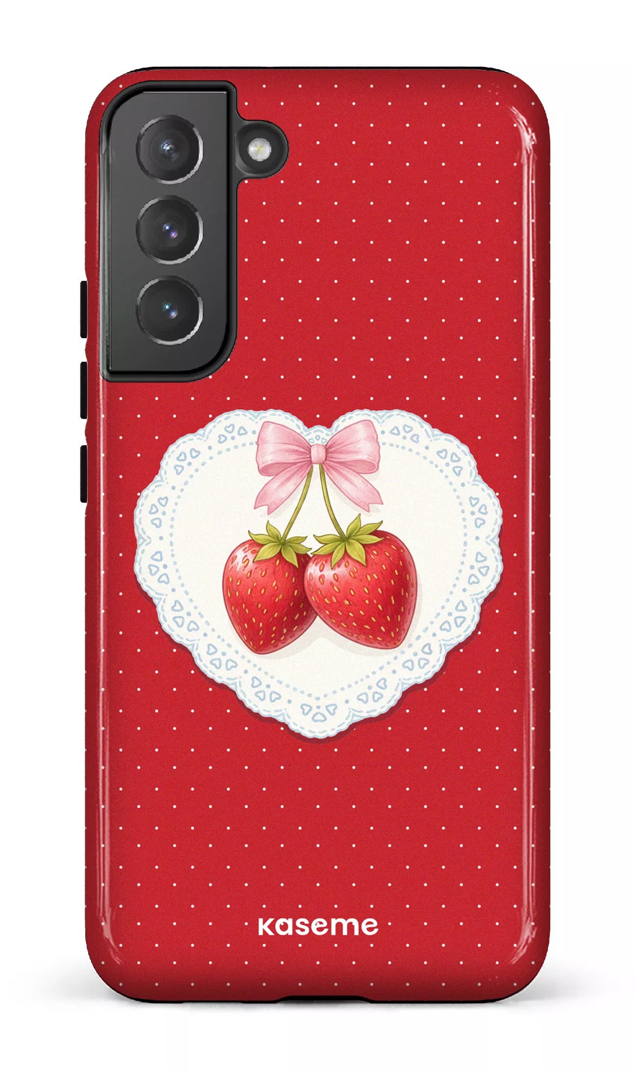 Galaxy S22 Plus Tough Fresa Lace Red -
