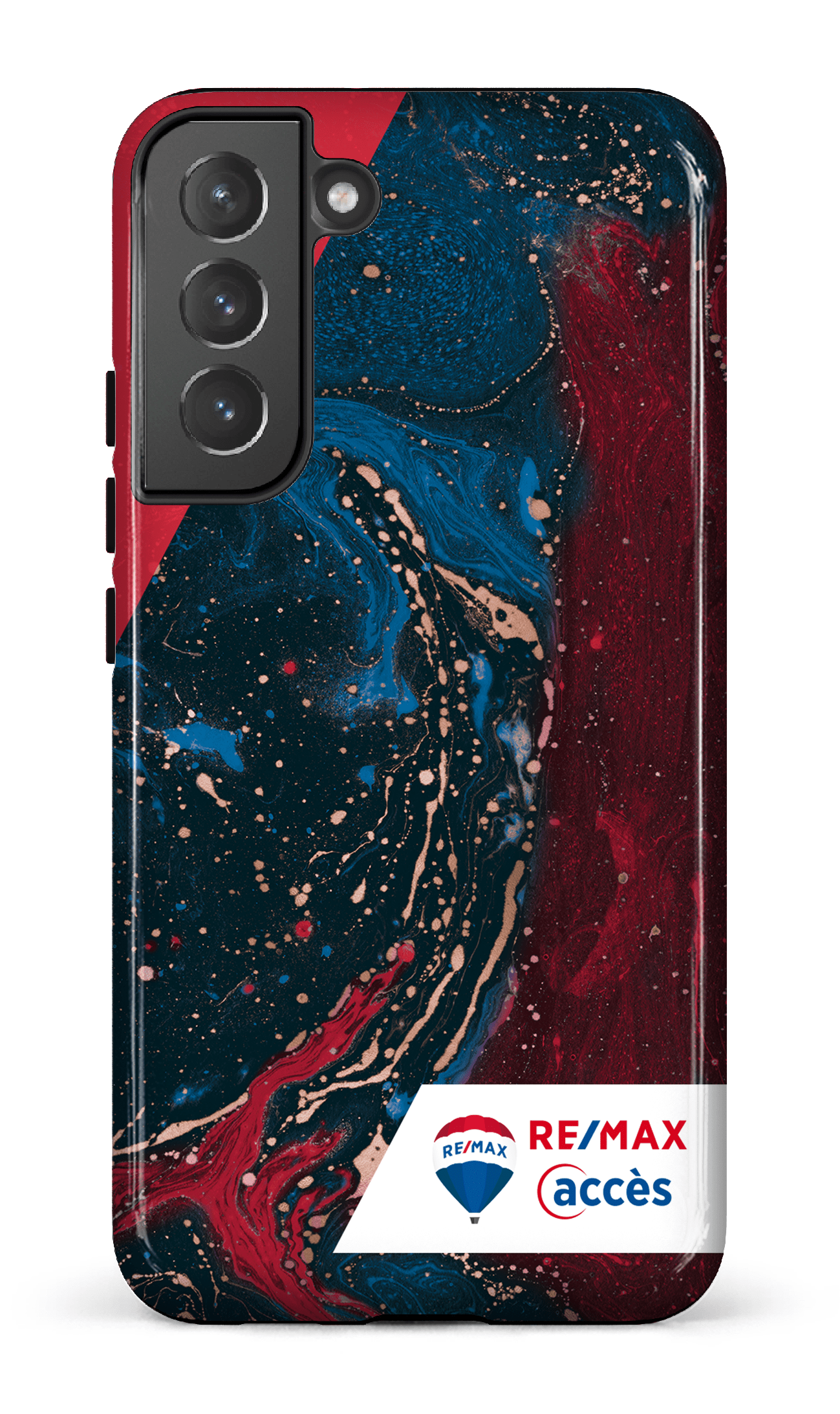 Galaxy S22 Plus Tough Peinture marbrée sombre -