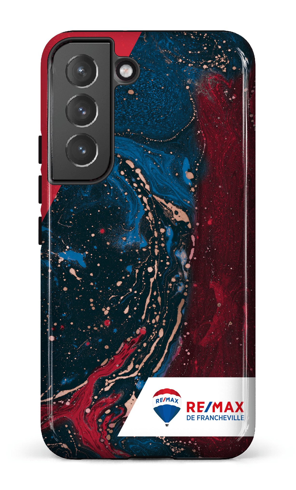 Galaxy S22 Tough Peinture marbrée sombre de Francheville -