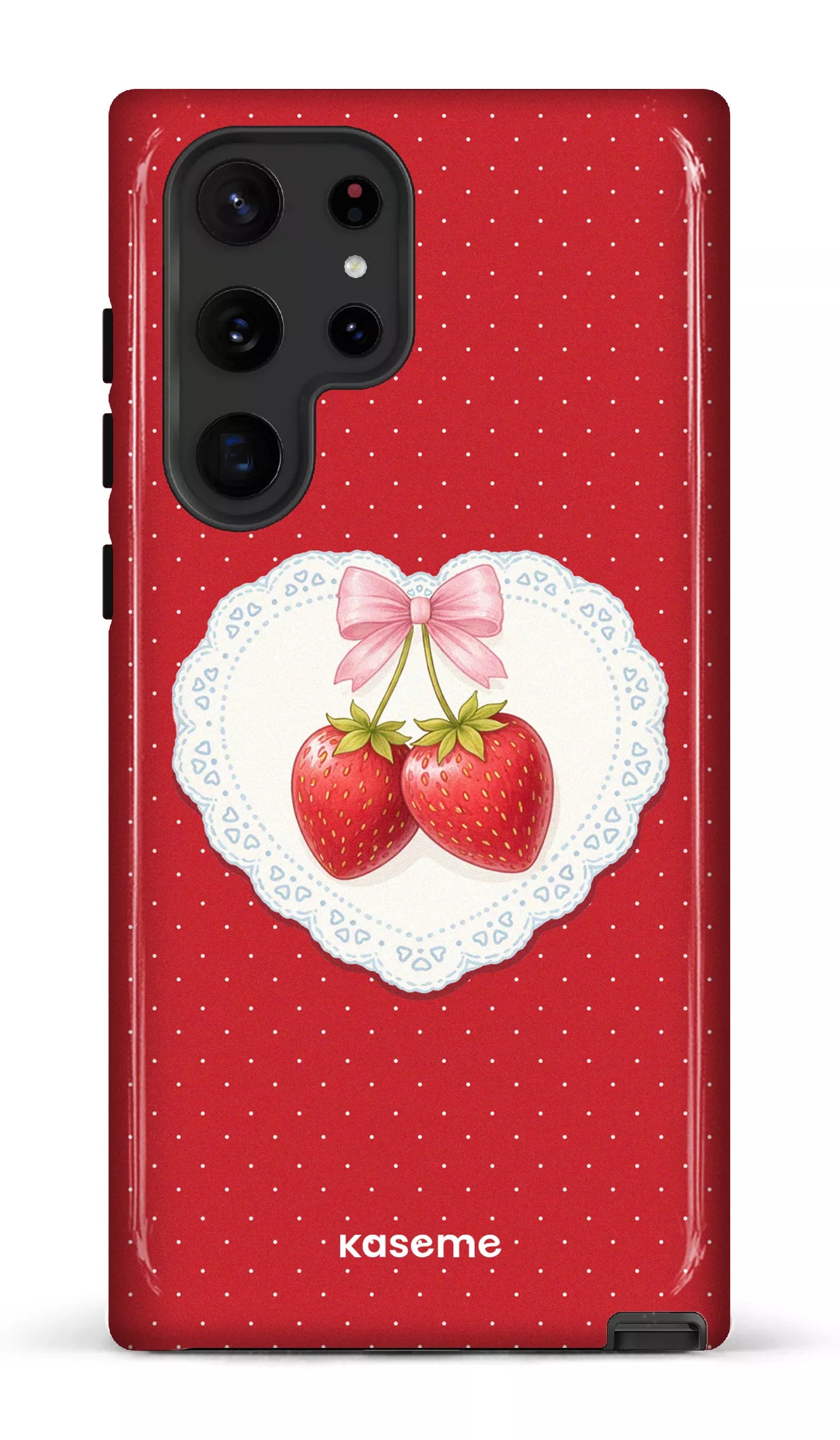 Galaxy S22 Ultra Tough Fresa Lace Red -