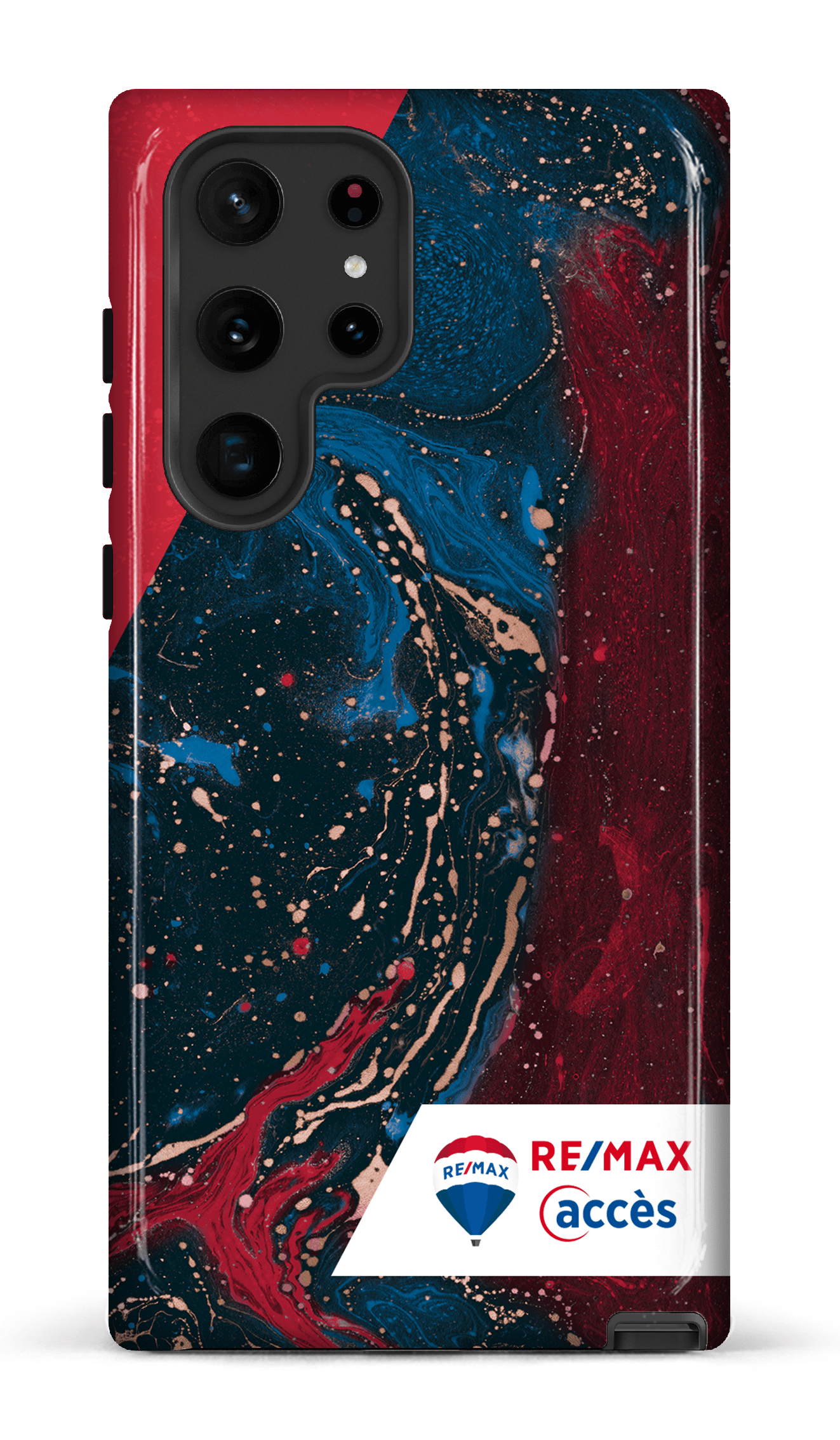 Galaxy S22 Ultra Tough Peinture marbrée sombre -