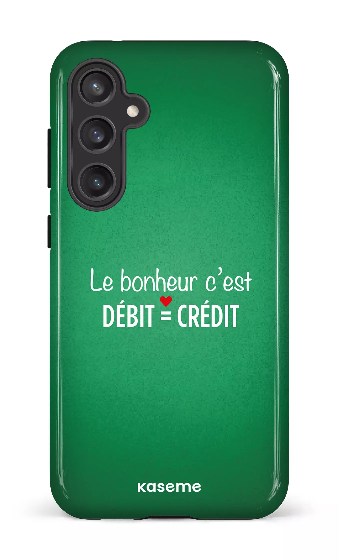 Galaxy S23 FE Tough Le bonheur c'est débit = crédit (vert) -
