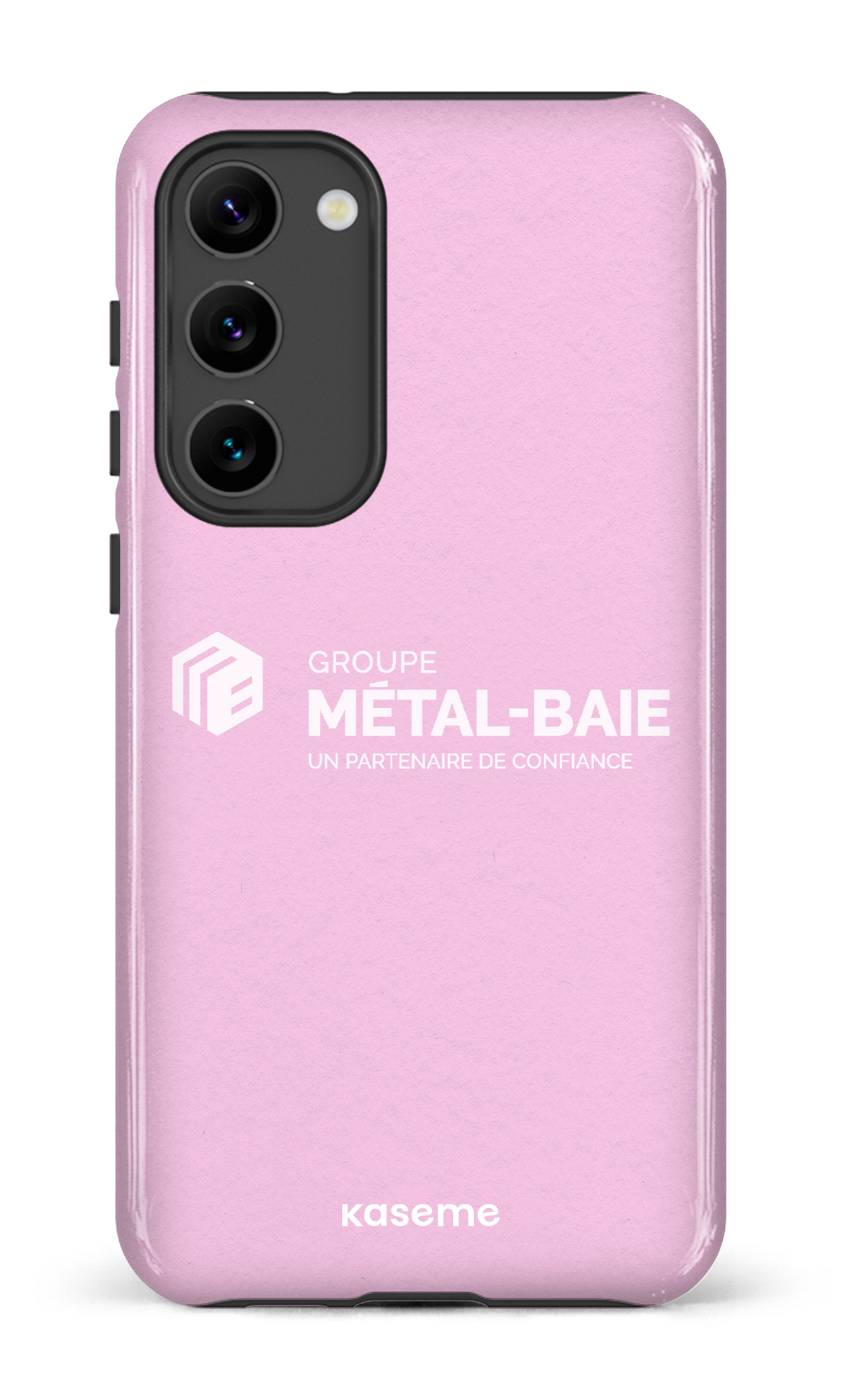 Galaxy S23 Plus Tough Gloss Métal-Baie Rose -