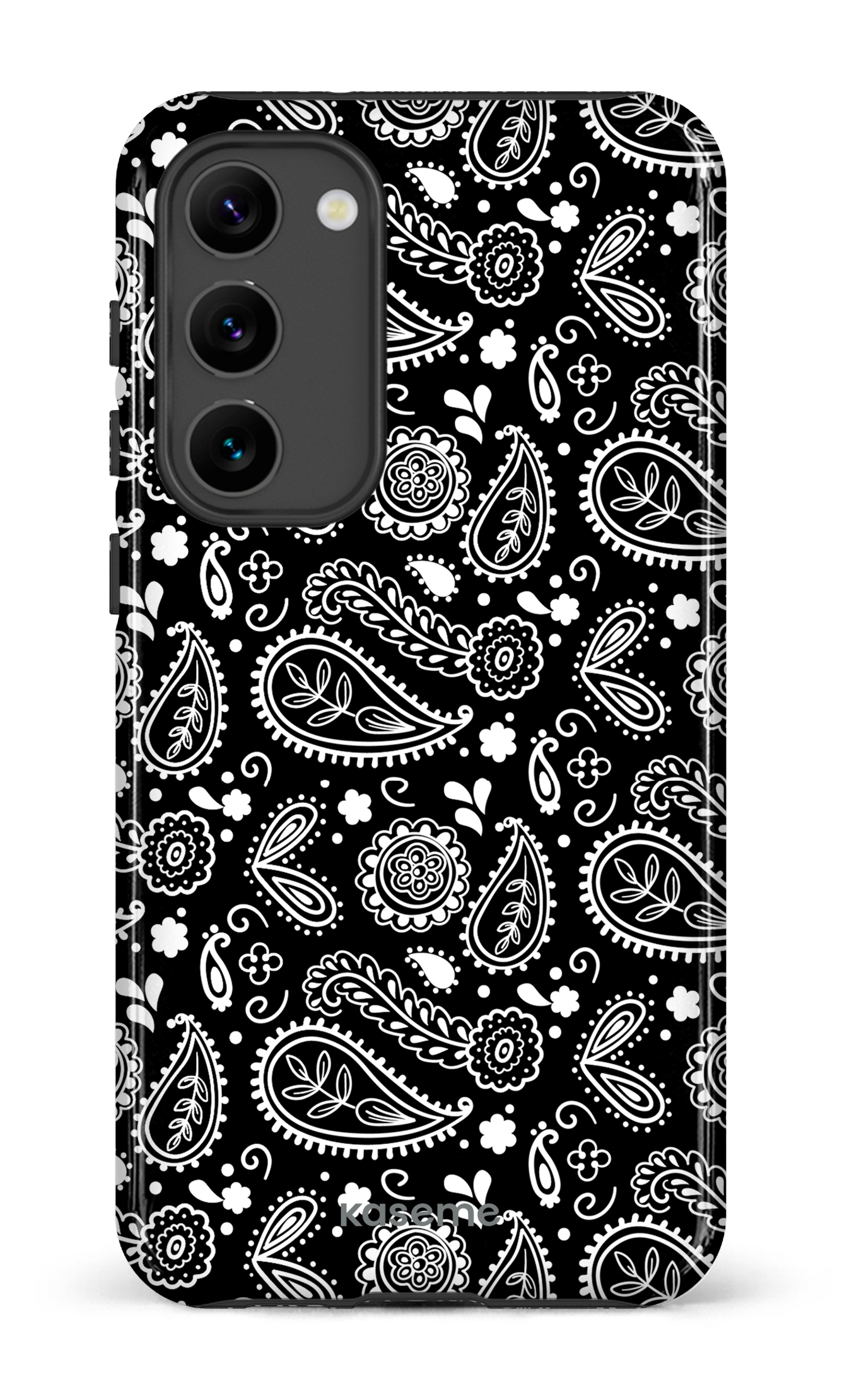 Galaxy S23 Plus Tough Gloss Paisley black -