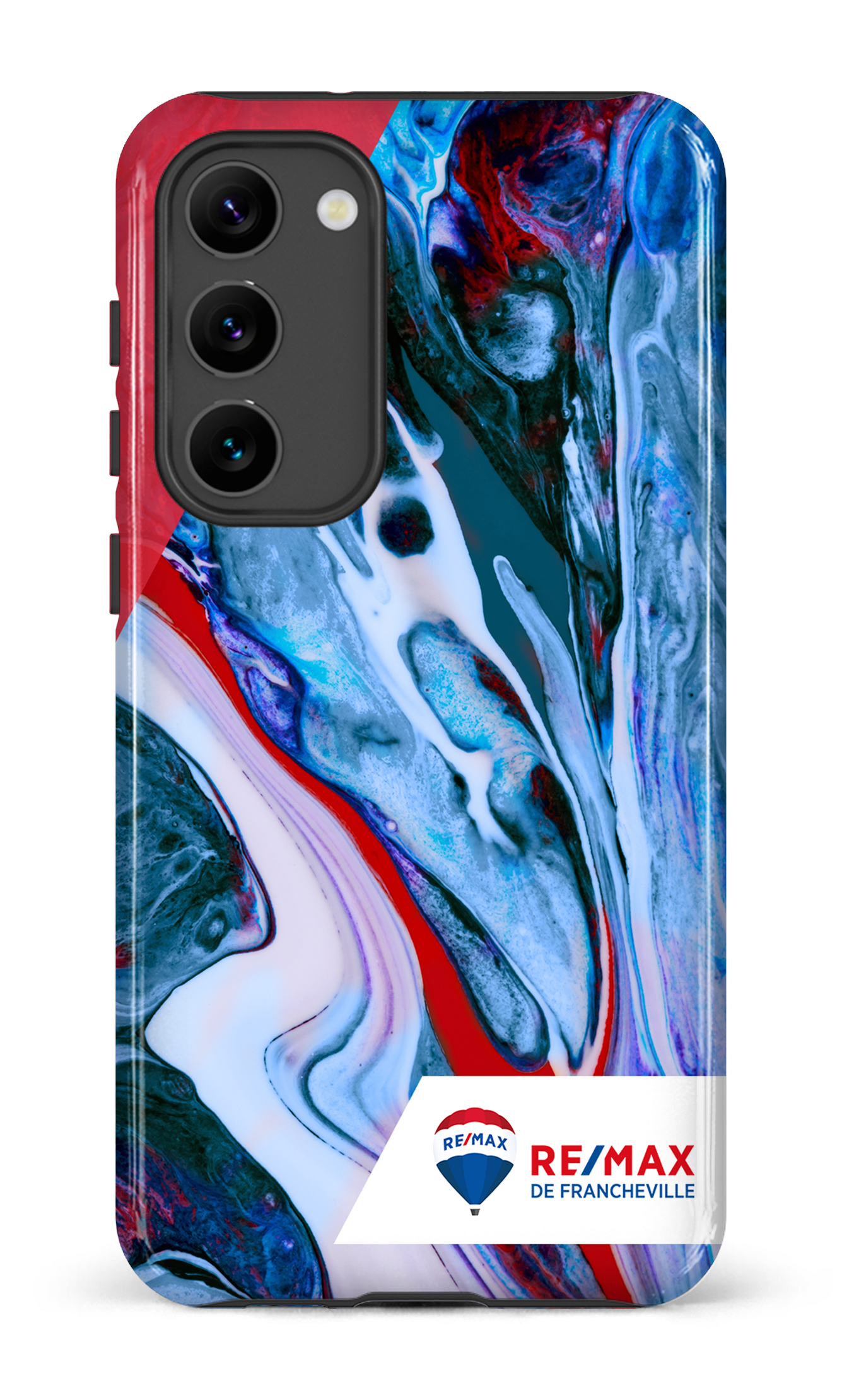 Galaxy S23 Plus Tough Gloss Peinture marbrée claire de Francheville -