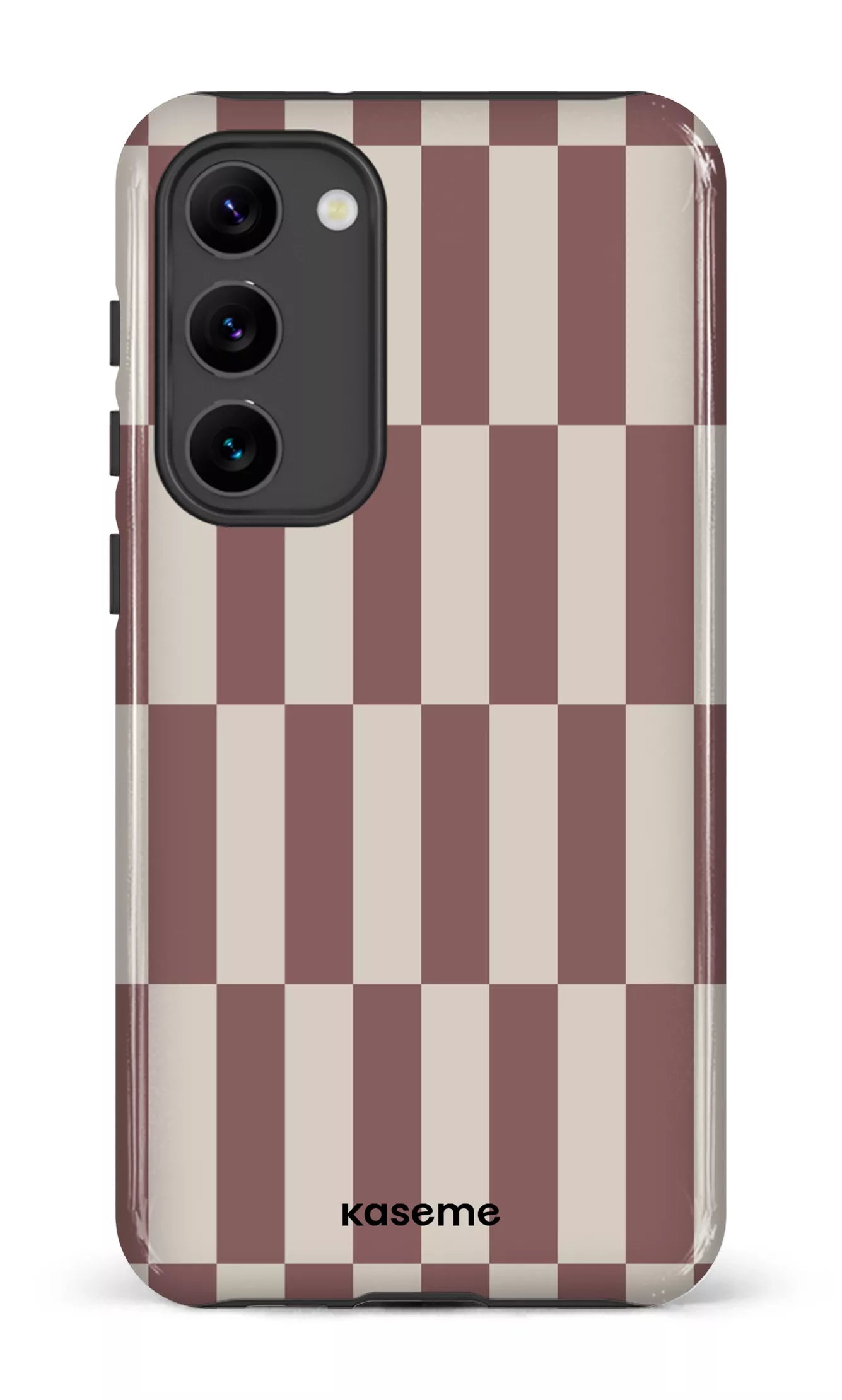 Galaxy S23 Plus Tough Gloss Structured Brown -