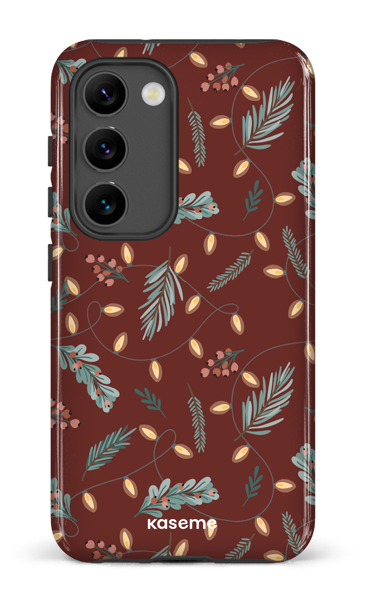 Galaxy S23 Tough Gloss Cozy winter night red -