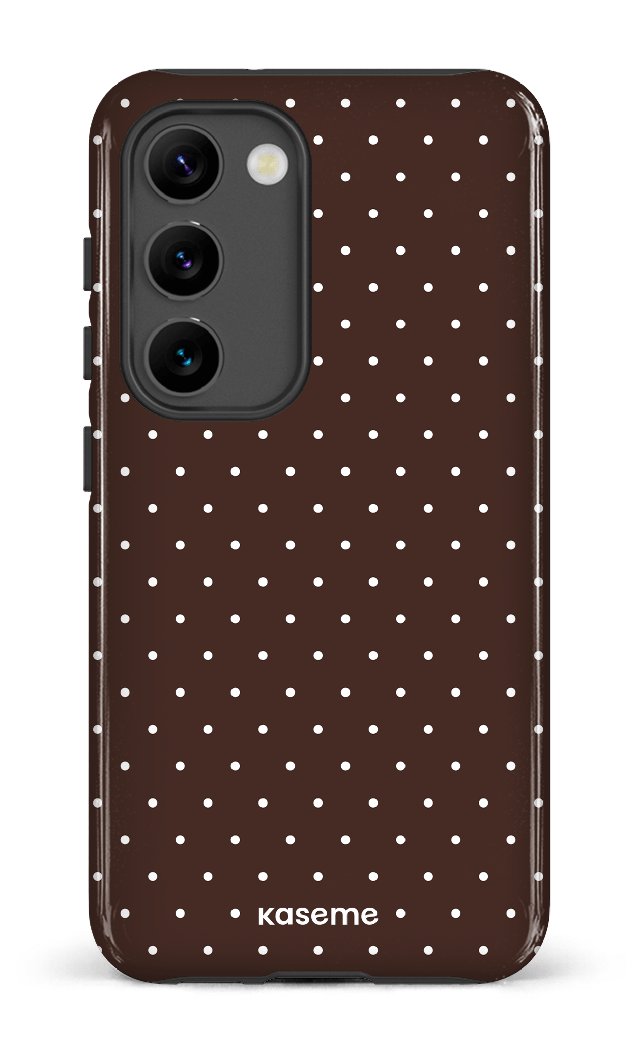 Galaxy S23 Tough Gloss Ditsy Brown -