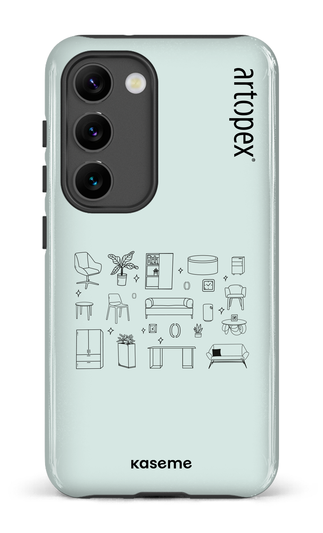 Galaxy S23 Tough Gloss L'essentiel menthe par Artopex -