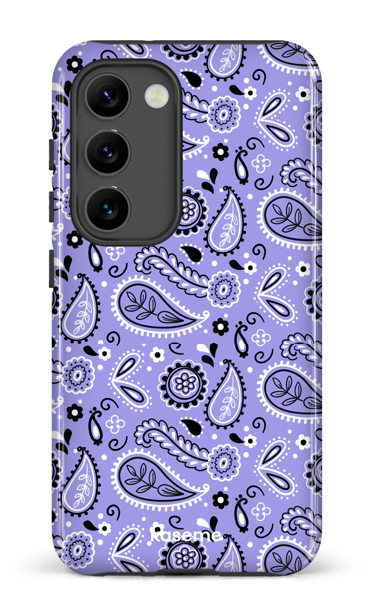 Galaxy S23 Tough Gloss Paisley Purple -