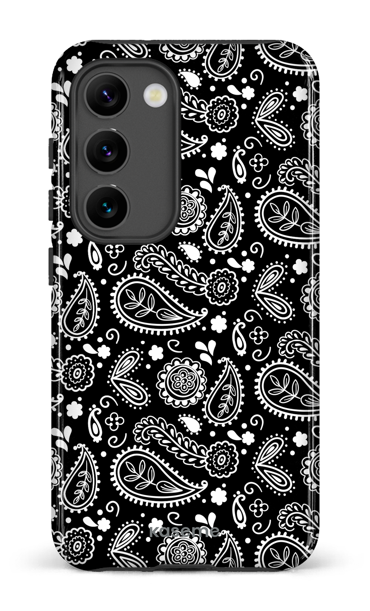 Galaxy S23 Tough Gloss Paisley black -