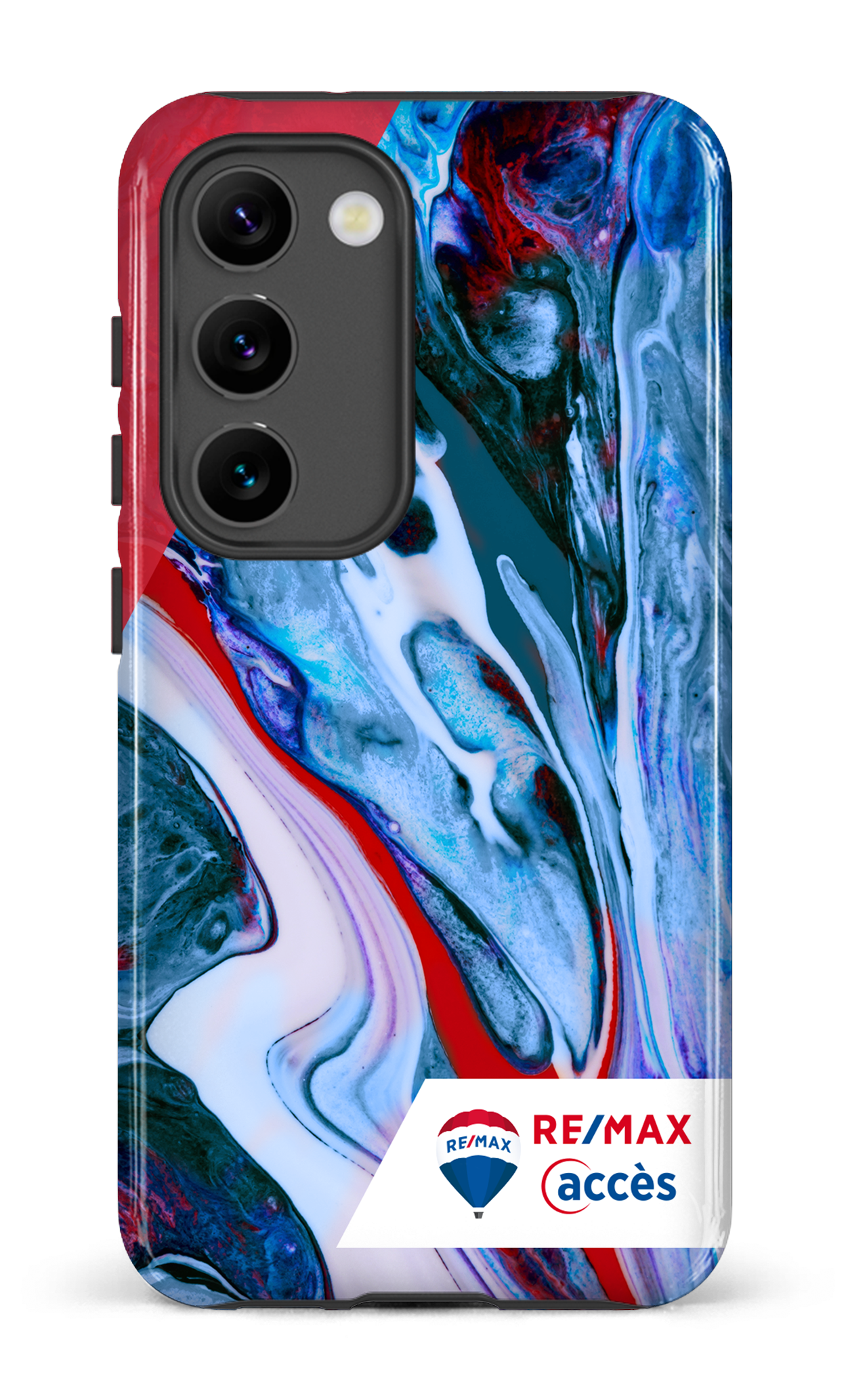 Galaxy S23 Tough Gloss Peinture marbrée claire -