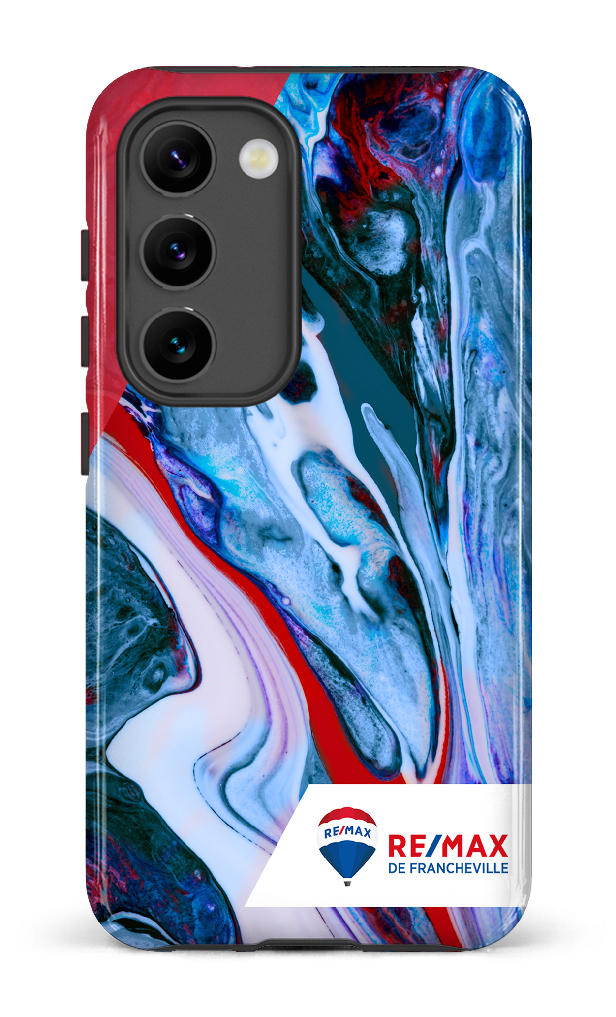 Galaxy S23 Tough Gloss Peinture marbrée claire de Francheville -