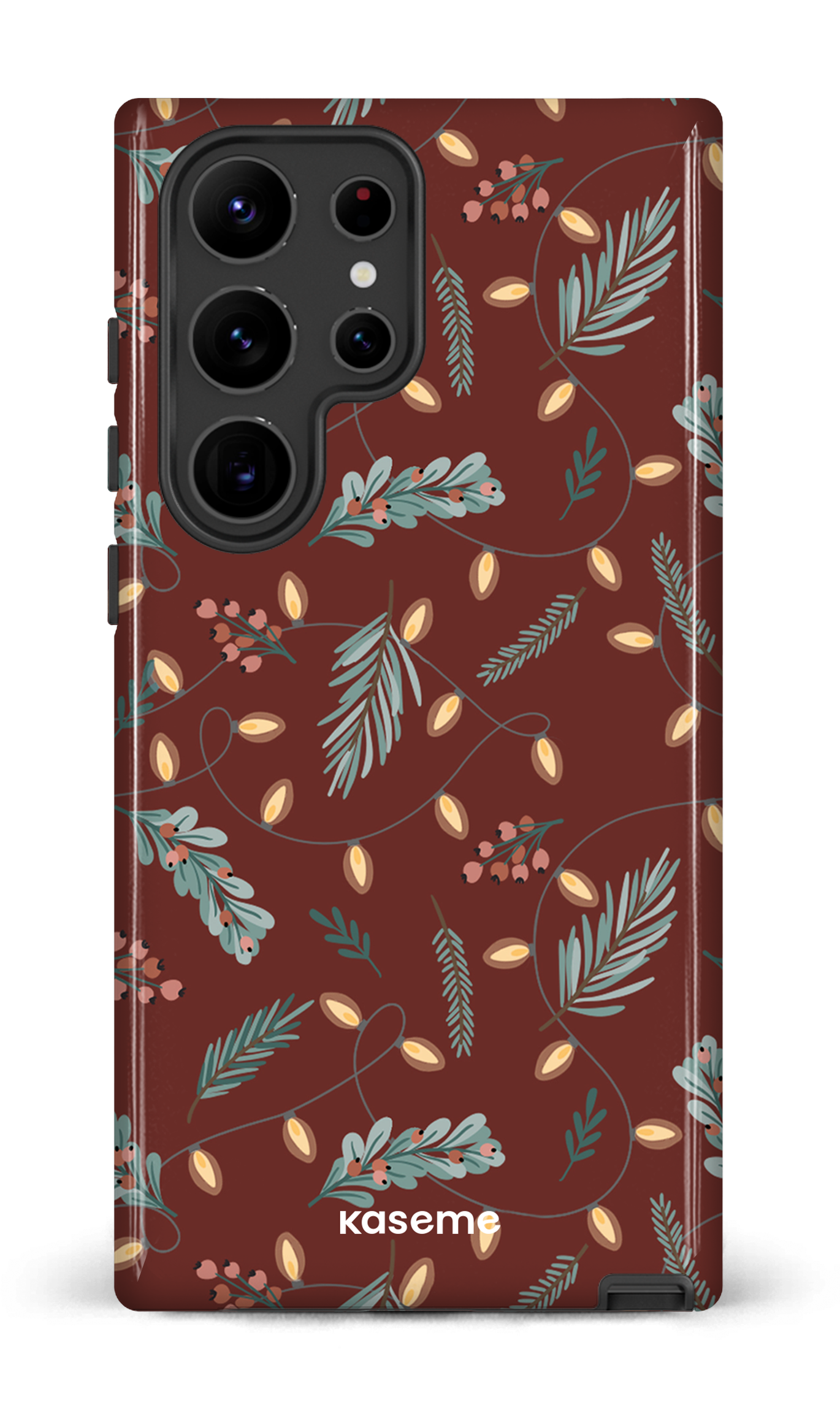 Galaxy S23 Ultra Tough Gloss Cozy winter night red -