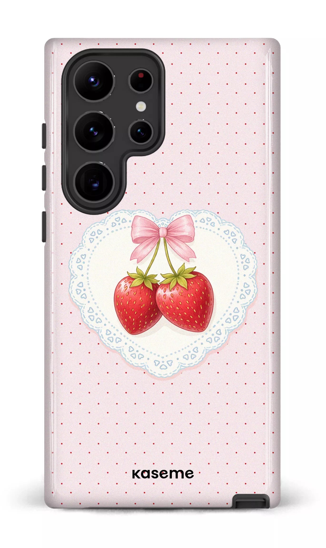 Galaxy S23 Ultra Tough Gloss Fresa Lace Pink -