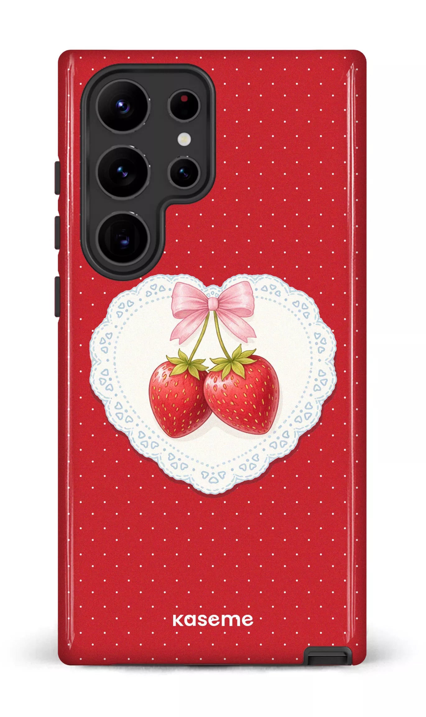 Galaxy S23 Ultra Tough Gloss Fresa Lace Red -