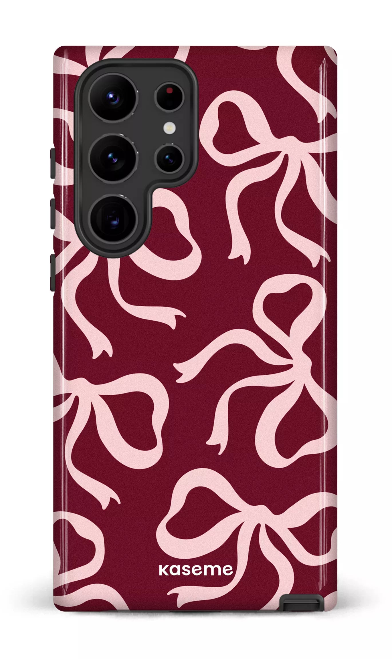 Galaxy S23 Ultra Tough Gloss Lace Burgundy & Pink -