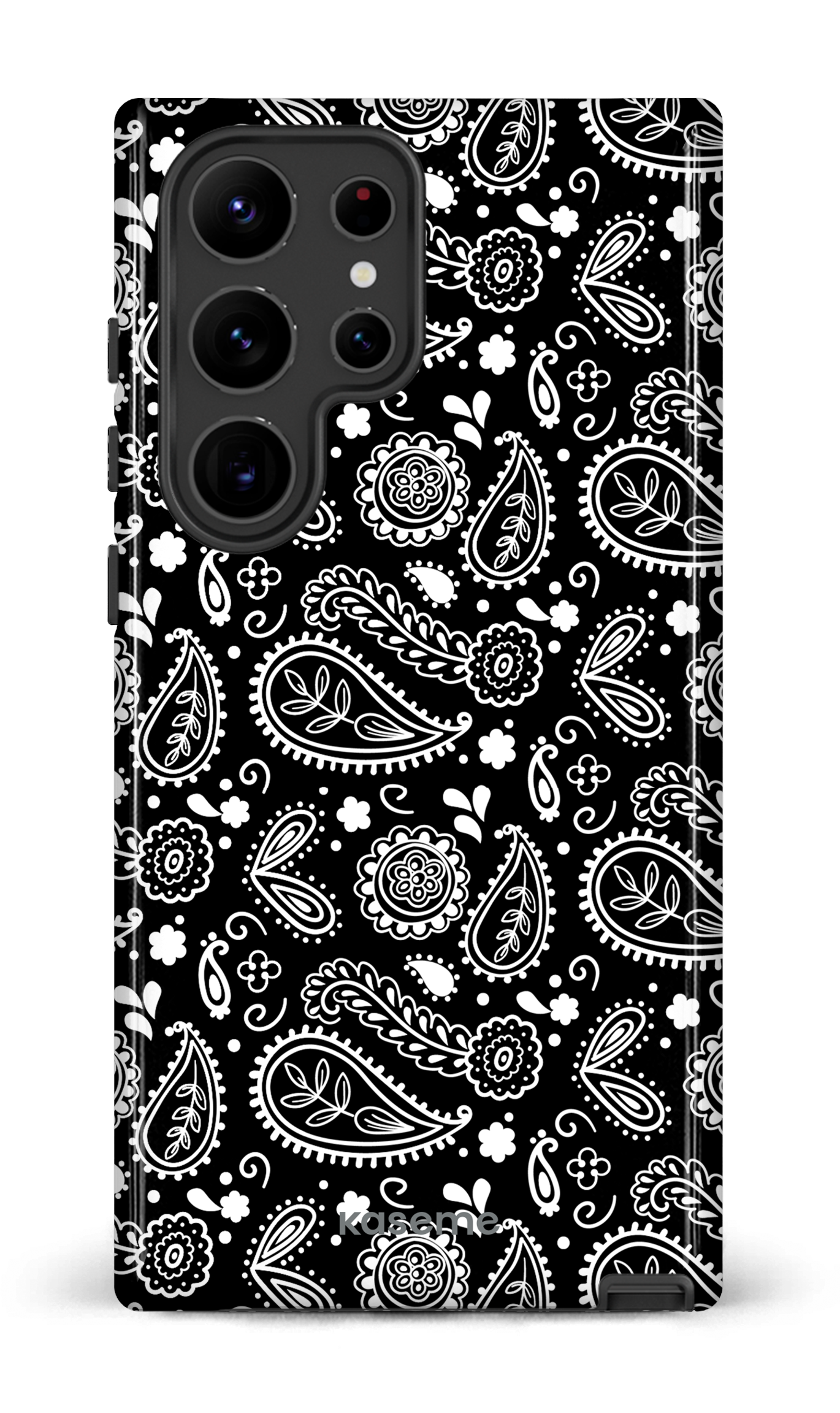 Galaxy S23 Ultra Tough Gloss Paisley black -