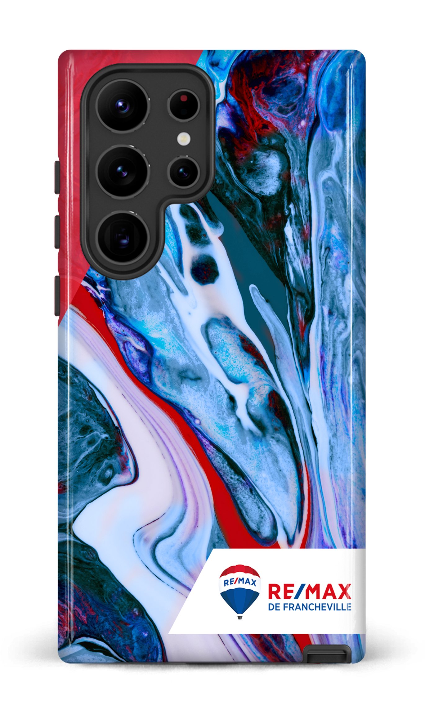 Galaxy S23 Ultra Tough Gloss Peinture marbrée claire de Francheville -