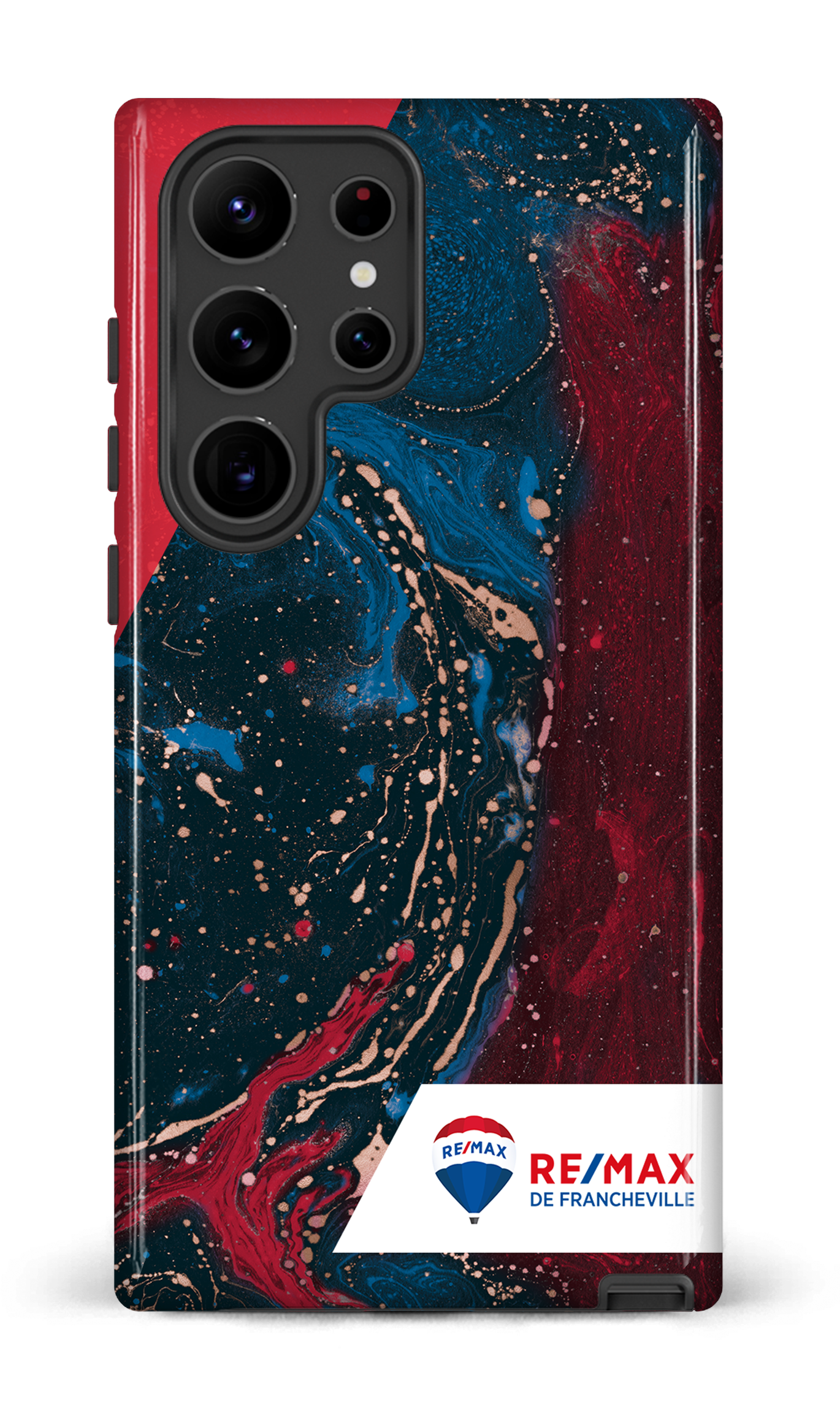 Galaxy S23 Ultra Tough Gloss Peinture marbrée sombre de Francheville -