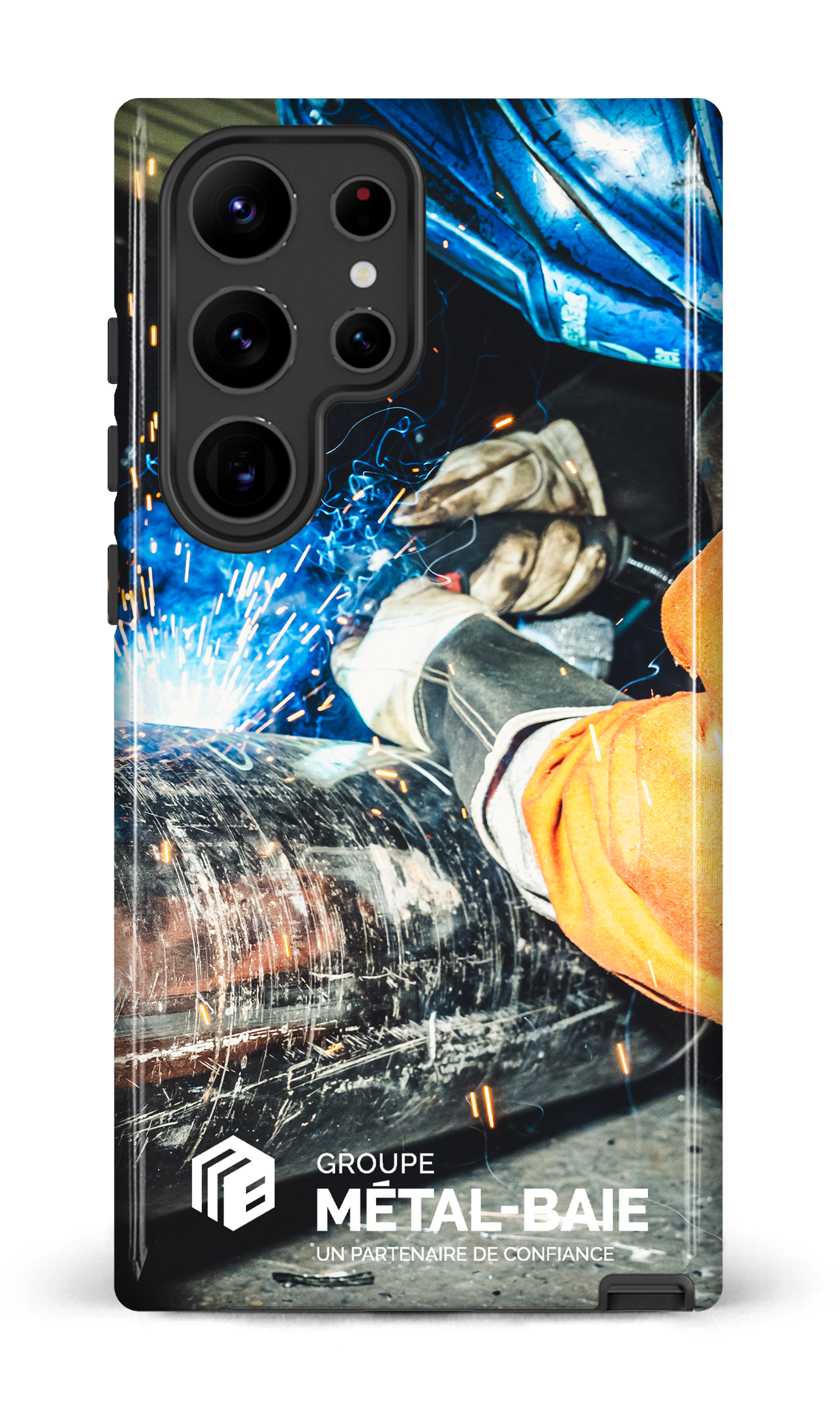 Galaxy S23 Ultra Tough Gloss Soudure par Métal-Baie -