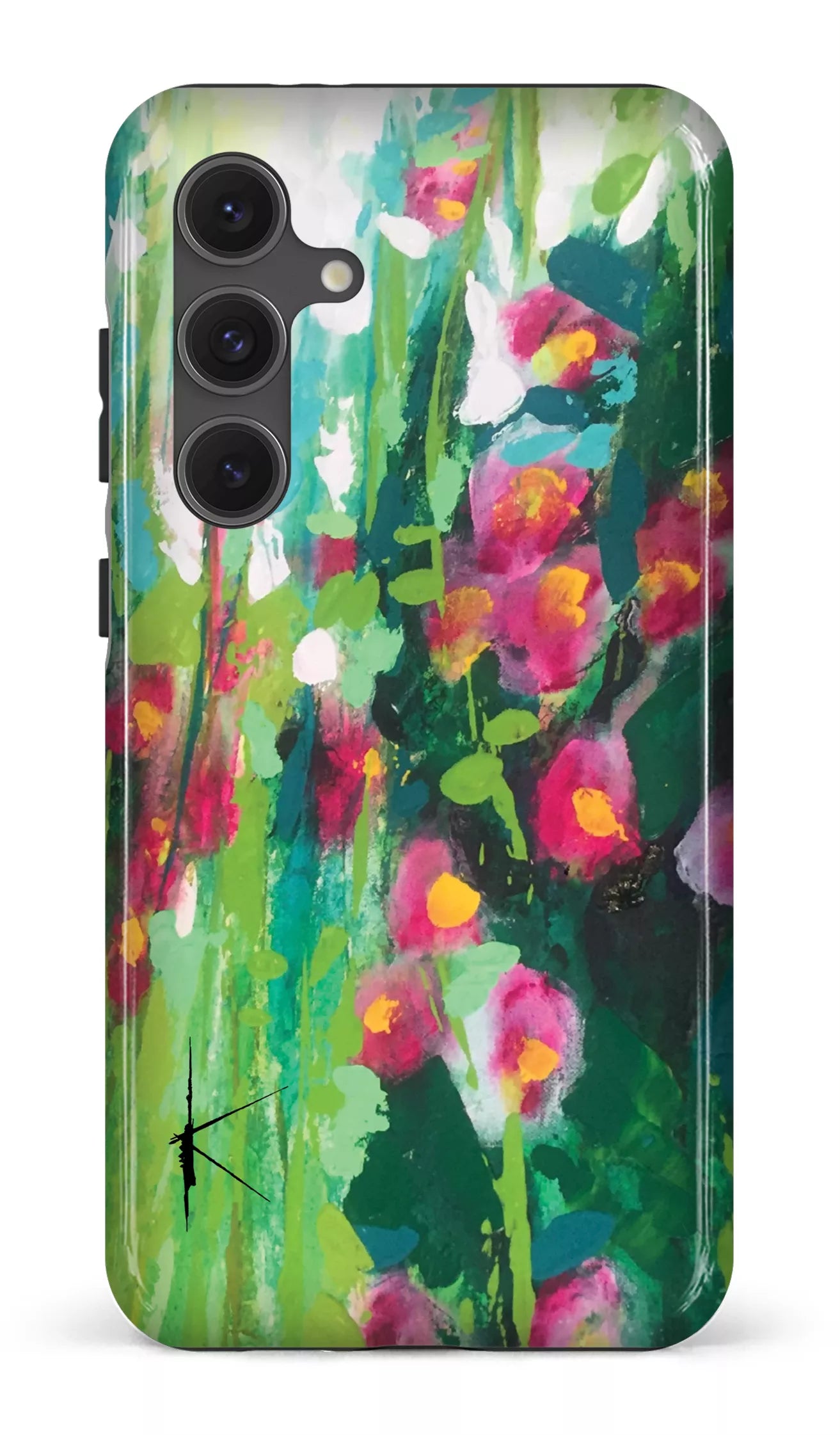 Galaxy S24FE Tough La Rose Trémière par Kristine Girard -